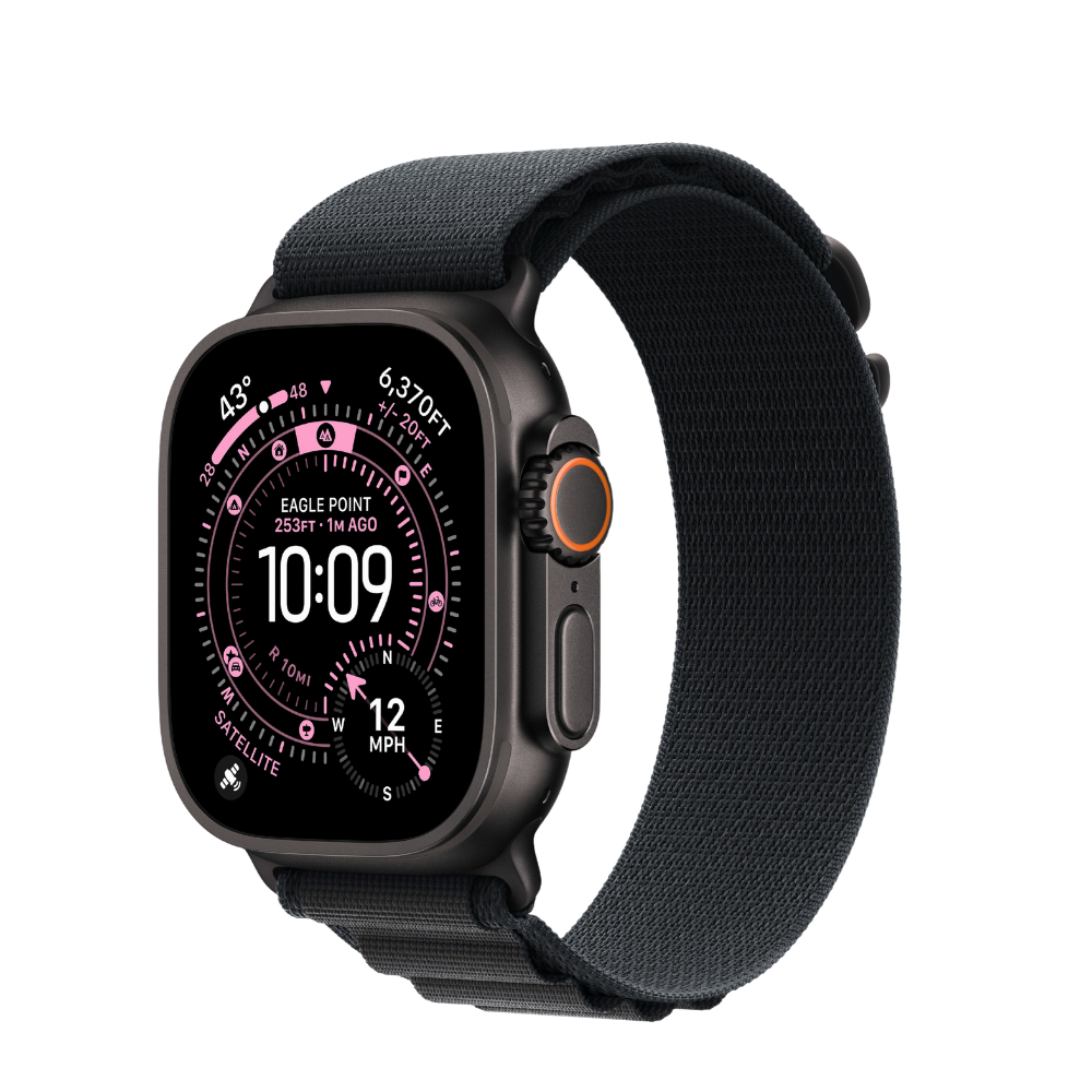 Apple Watch Ultra 3 — Black Titanium + Alpine Loop