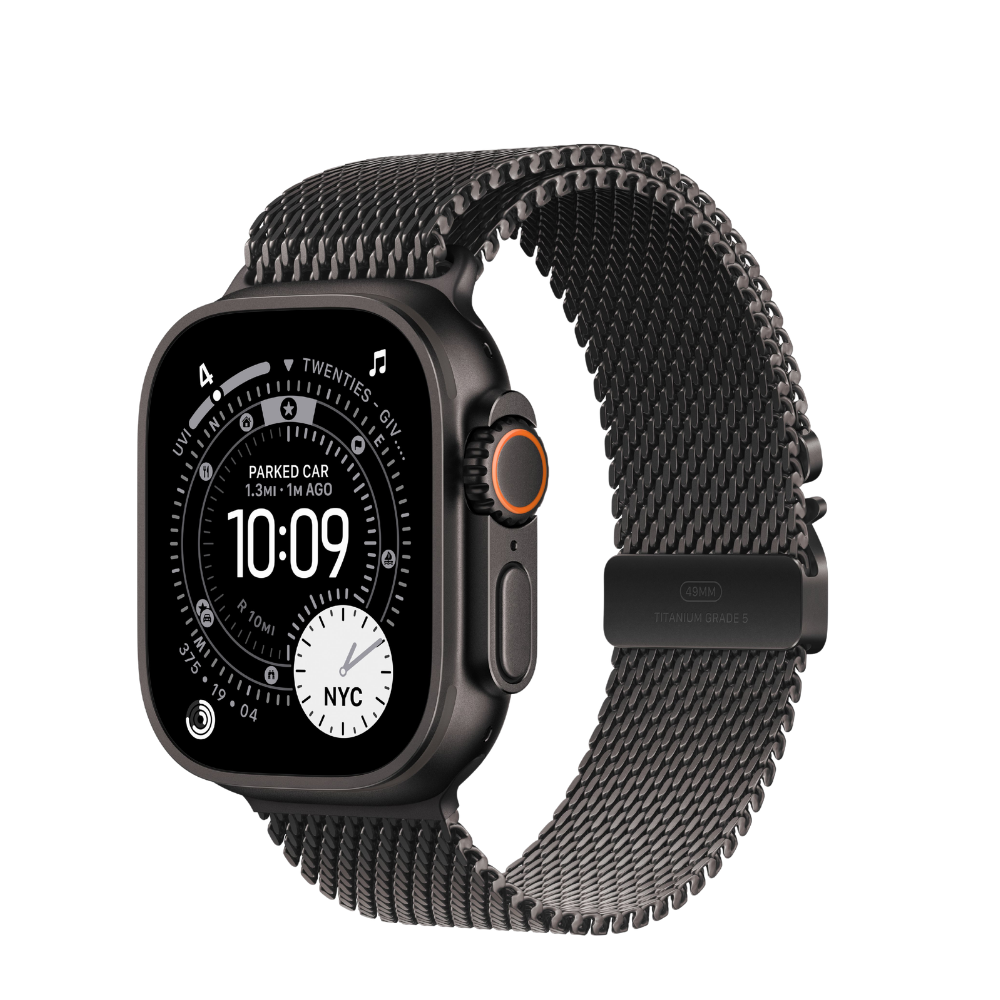 Apple Watch Ultra 3 — Black Titanium + Milanese Loop