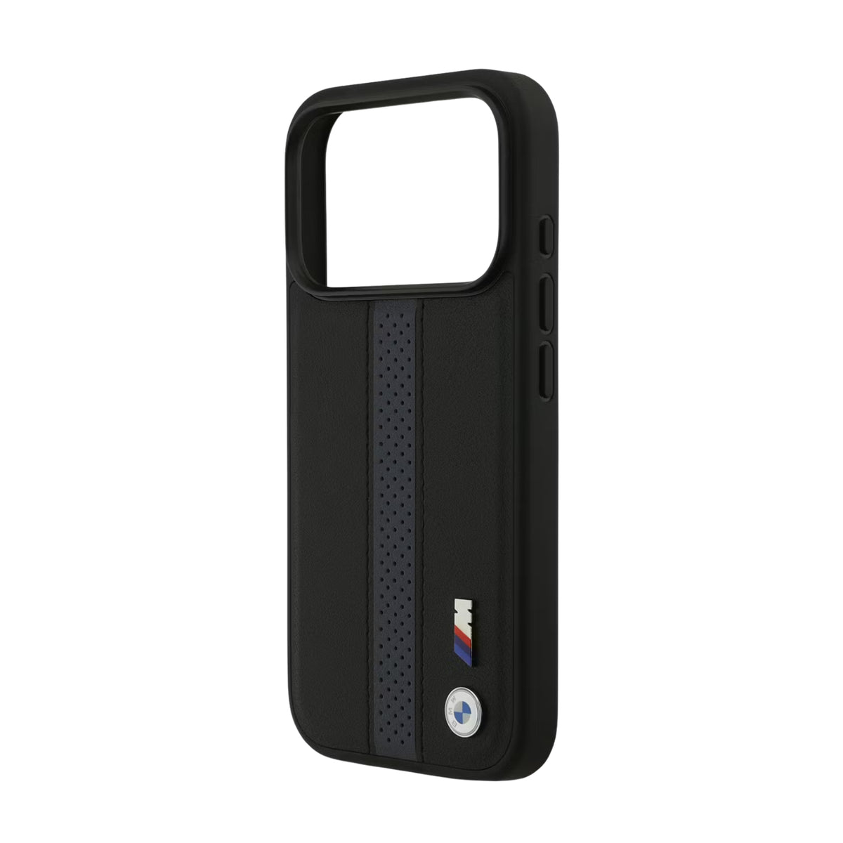 BMW M MagSafe Perforated Stripes Leather Case for iPhone 17 / 18 Series
