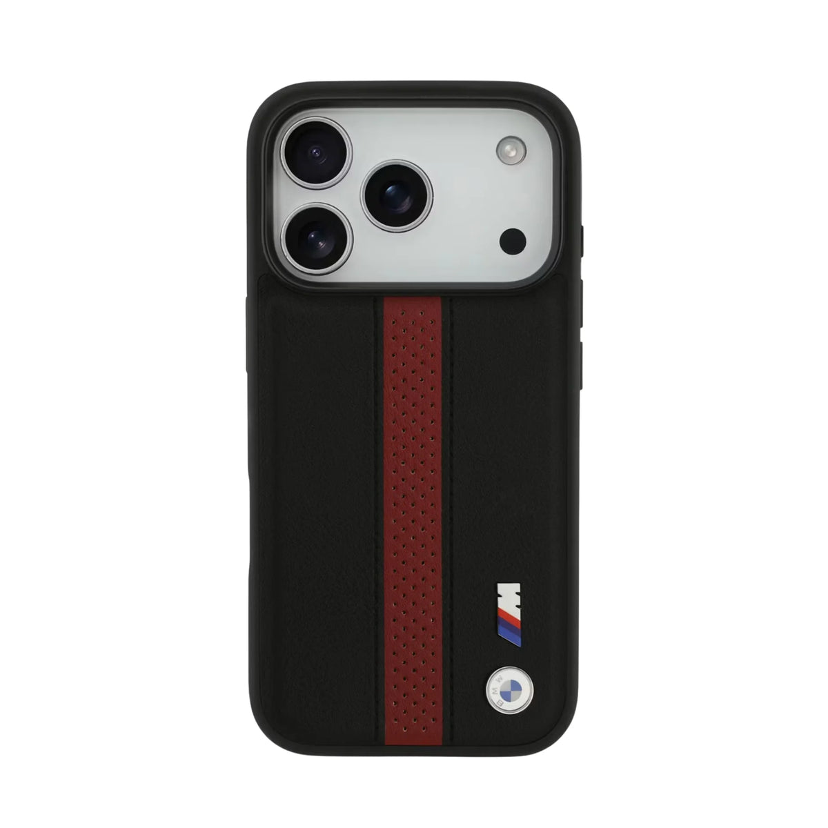 BMW M MagSafe Perforated Stripes Leather Case for iPhone 17 / 18 Series