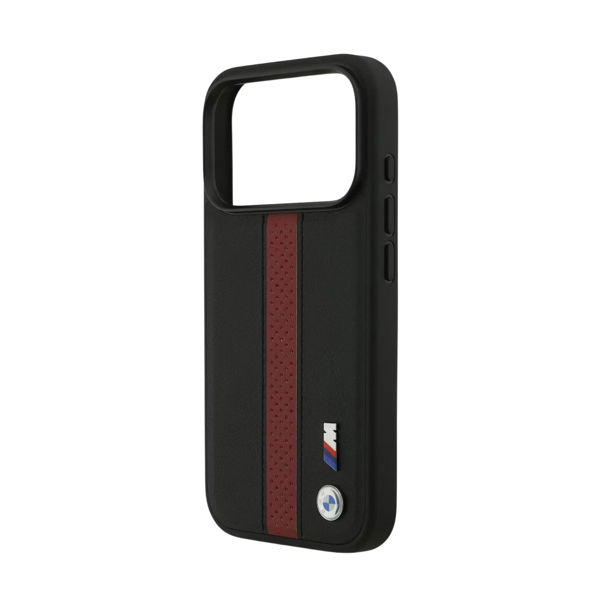 BMW M MagSafe Perforated Stripes Leather Case for iPhone 17 / 18 Series