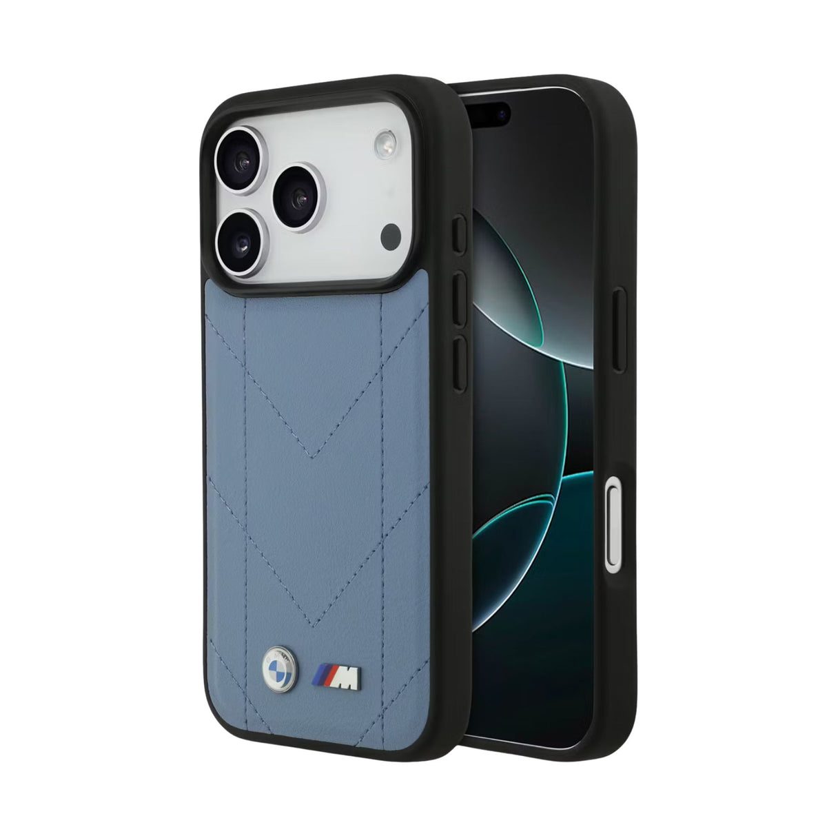 BMW M MagSafe Perforated Stripes Leather Case for iPhone 17 / 18 Series