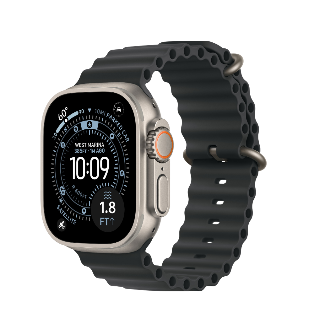 Apple Watch Ultra 3 — Natural Titanium + Ocean Band