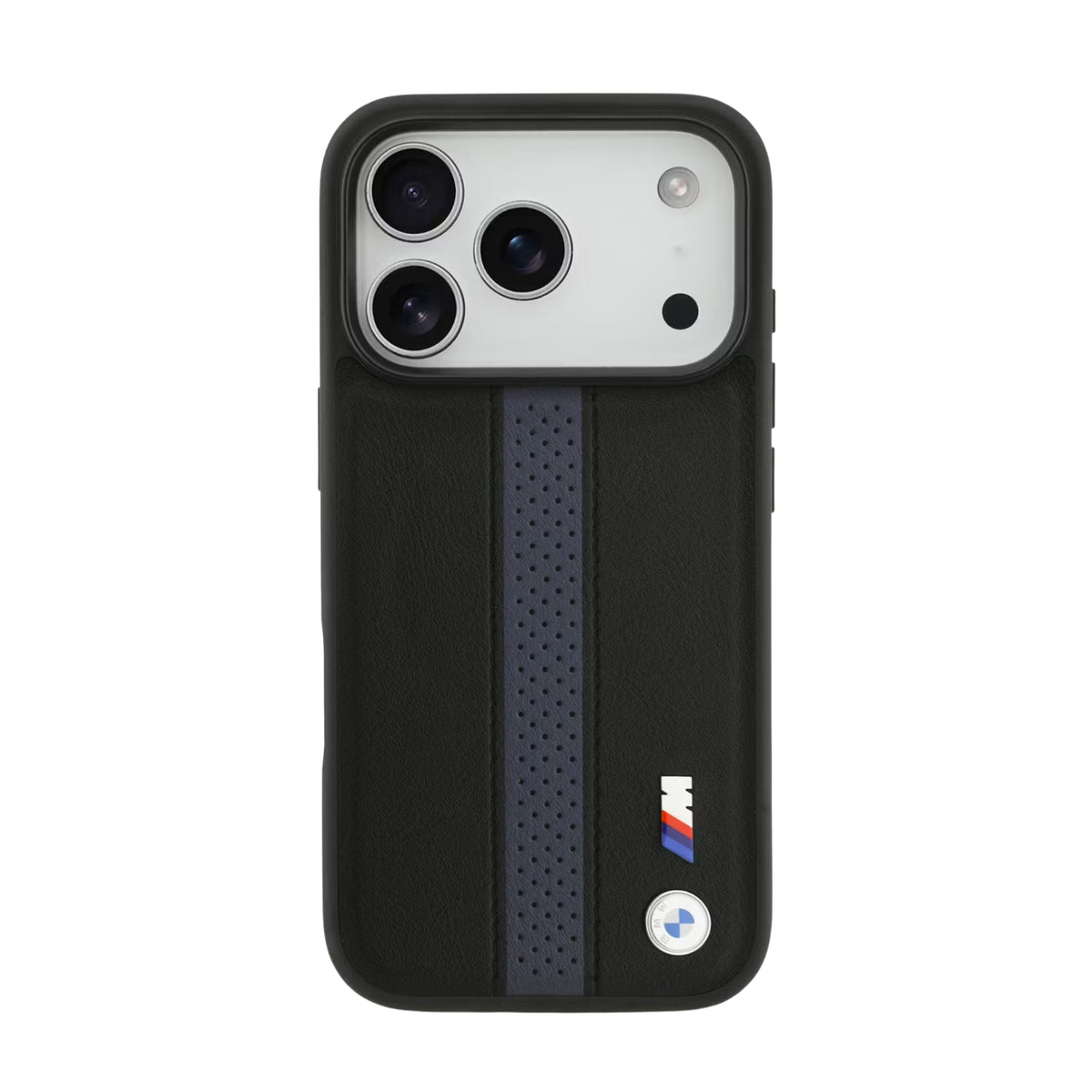 BMW M MagSafe Perforated Stripes Leather Case for iPhone 17 / 18 Series
