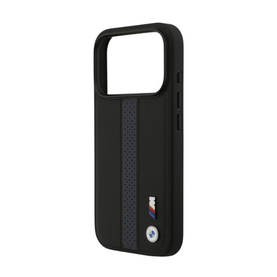 BMW M MagSafe Perforated Stripes Leather Case for iPhone 17 / 18 Series