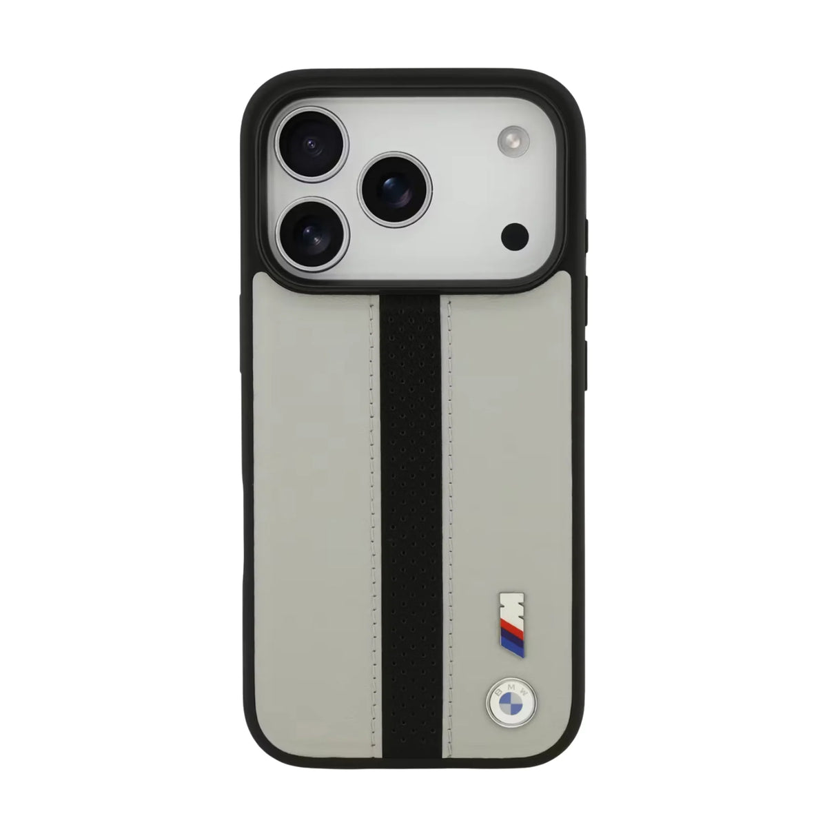 BMW M MagSafe Perforated Stripes Leather Case for iPhone 17 / 18 Series