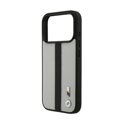 BMW M MagSafe Perforated Stripes Leather Case for iPhone 17 / 18 Series