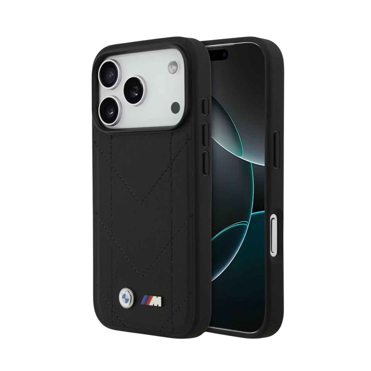 BMW M MagSafe Perforated Stripes Leather Case for iPhone 17 / 18 Series