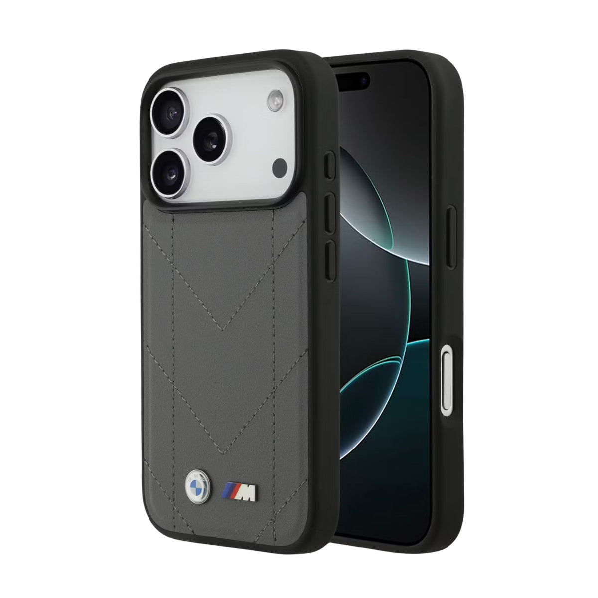 BMW M MagSafe Perforated Stripes Leather Case for iPhone 17 / 18 Series