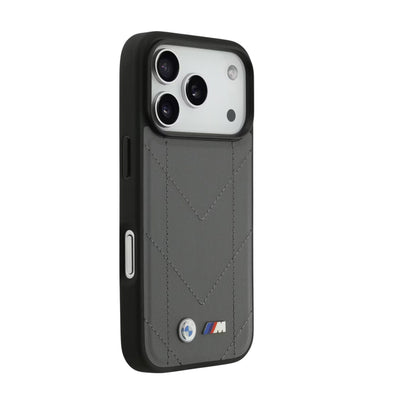 BMW M MagSafe Perforated Stripes Leather Case for iPhone 17 / 18 Series