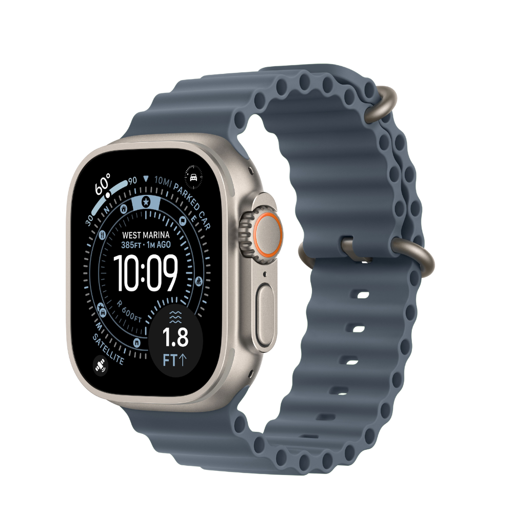 Apple Watch Ultra 3 — Natural Titanium + Ocean Band