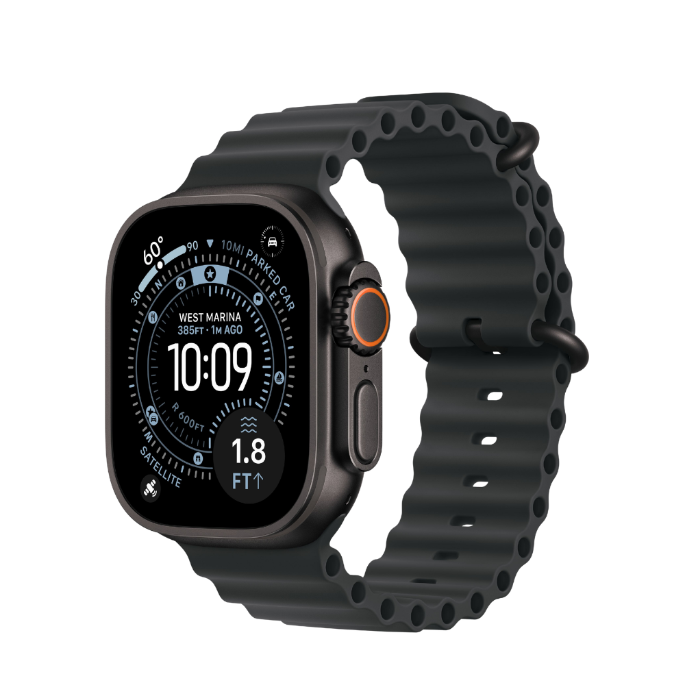 Apple Watch Ultra 3 — Black Titanium + Ocean Band - GPS